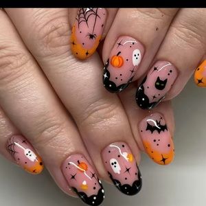 Halloween fake nails